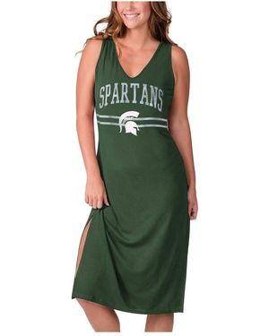 G-III 4Her by Carl Banks Michigan State Spartans Training V-neck Maxi Dress - Green