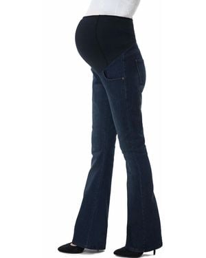 Kimi + Kai Kimi + Kai Maternity Dixie Stretch Flare Leg Denim Jeans - Blue