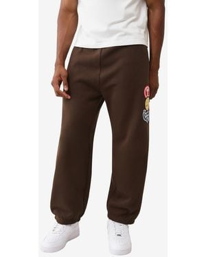 TRUE RELIGION Patch Vintage baggy sweatpants - Brown