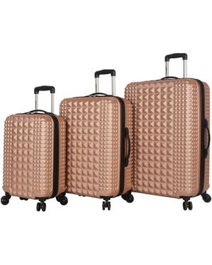 Steve Madden Armor 3-pc. Hardside Spinner Set - Metallic