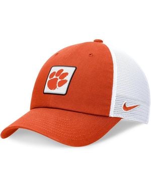Nike Orange/white Clemson Tigers Primetime Club Trucker Adjustable Hat