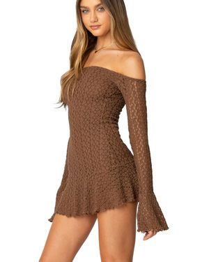 knee length dresses for ladies Black One Shoulder Cut Out Mini Dress Medium