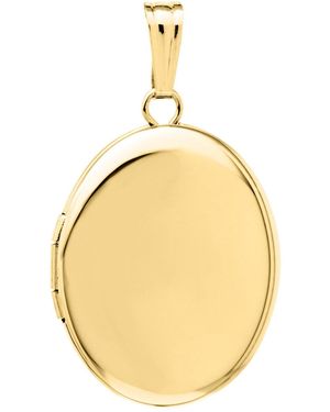 Drs, Inc. Yellow Gold Filled Oval 14mm Polished Locket - Metallic