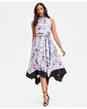 black velvet asymmetric bodycon midi dress Anemone main image 0