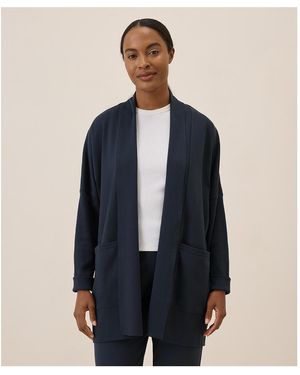 Pact Organic Cotton Airplane Wrap Cardigan - Blue