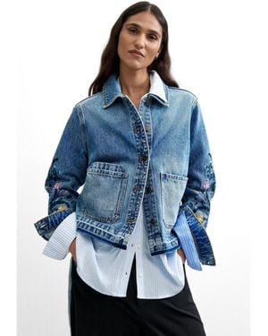 Desigual Denim 100% Cotton Jacket - Blue