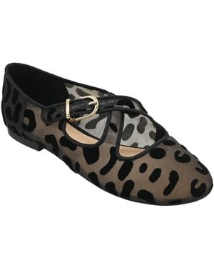 On 34th Minniee Strappy Mary Jane Flat Shoes - Black