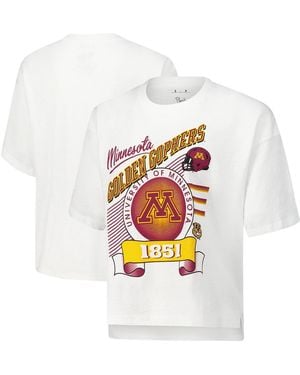 Pressbox Minnesota Golden Gophers Rock Roll Slubâ T-shirt - White