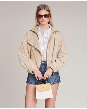 Avec Les Filles Oversized Layered Jacket - White