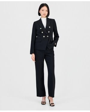 Tahari Double-breasted Pantsuit - Blue