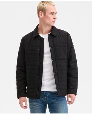 Tommy Hilfiger Quilted Shirt Jacket - Black