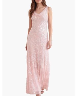 Needle & Thread Freya Georgette Sleeveless Gown - Pink