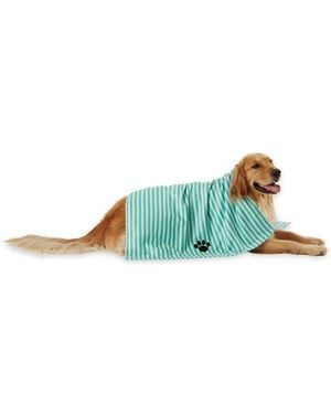 Aronkl Absorbent Microfiber Pet Towel Ultra Soft Machine Washable Lightweight Durable For Dogs Cats Grooming Travel - Green