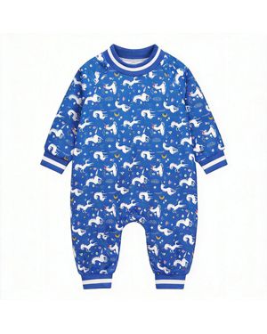 Aronkl Large Dog Comfortable Pajamas For Recovery And Sleep - Blue