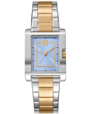 DKNY Quartz Urban Water-resistant Two-tone Stainless Steel Bracelet Watch - Blue
