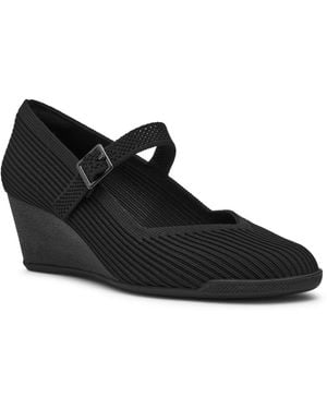 Anne Klein Trixie Wedge Heel Pumps - Black