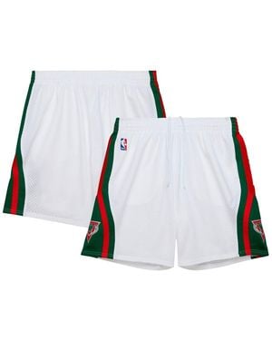 Mitchell & Ness Milwaukee Bucks 2013/14 Swingman Shorts - White