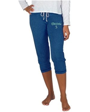 Concepts Sport Seattle Mariners Quest Knit Capri Pants - Blue