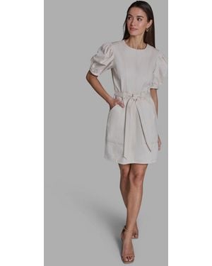 BCBGMAXAZRIA Denim Mini Dress - Gray