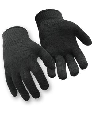 Refrigiwear Moisture Wicking Stretch Fit Glove Liners (pack Of 12 Pairs) - Black