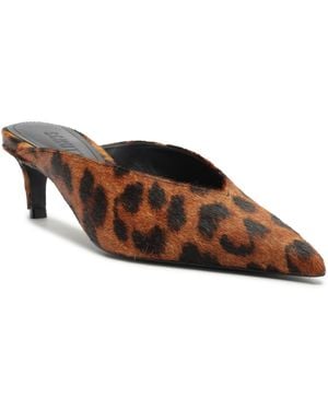 SCHUTZ SHOES Loren Mid Slip-on Pumps - Brown