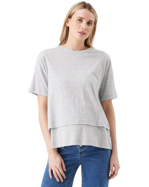 Ripe Maternity Maternity Ripe Claud Nursing Tee Marle - Gray