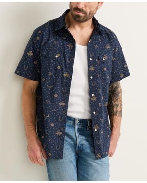 Pendleton Printed Short-sleeve Shirt - Blue