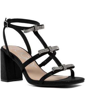 Sugar Gloria Blings Open Toe Dress Sandal - Black