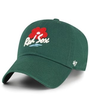 '47 And Boston Red Sox Flora Gallery Clean Up Adjustable Hat - Green