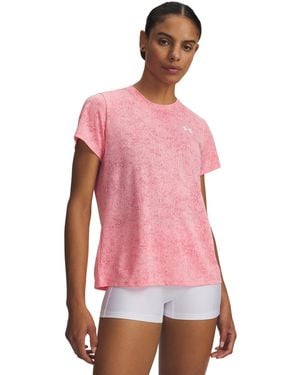 Under Armour Tech Pixelate Short-sleeve Top - Pink