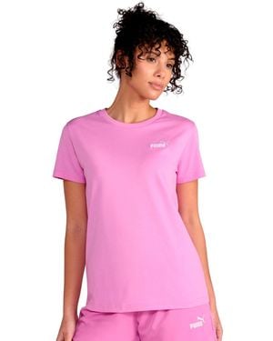 PUMA Short-sleeve Small Logo T-shirt - Pink