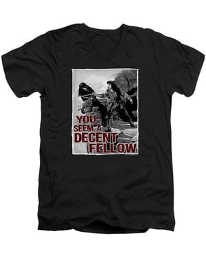 Princess Bride Fellow Short Sleeve V Neck Premium Cotton Tee / T-shirt - Black