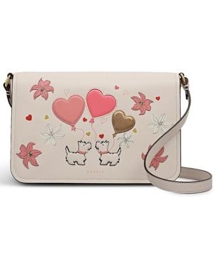Radley Love You Lots Flap-over Crossbody Bag - Pink