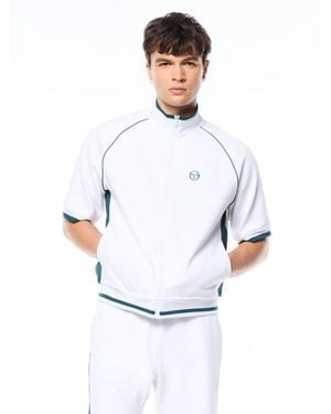 Sergio Tacchini Pannello Short Sleeve Track Jacket - White