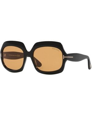 Tom Ford Geometric Sunglasses - Brown