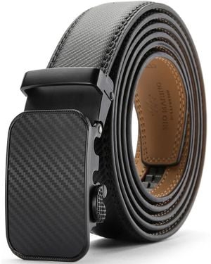 Mio Marino Designer Ratchet Belts - Black