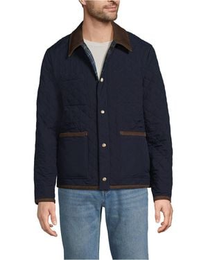 Lands' End Reversible Insulated Barn Jacket - Blue