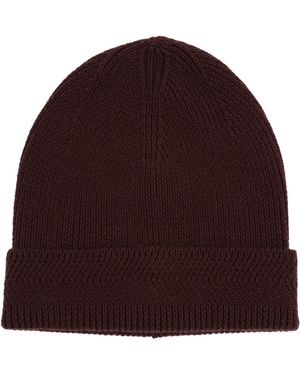 Alfani Merino Wool Ribbed Beanie - Purple