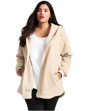 Avenue Weekender Hooded Fleece Jacket - Natural