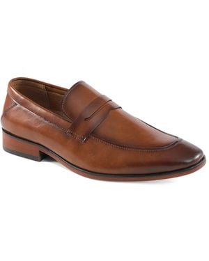 Guess Symon Slip-on Tapered Toe Dress Shoes - Brown