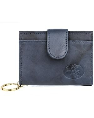 JULIA BUXTON Heiress Pik-me-up Tab Card Case Wallet - Blue