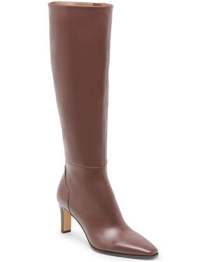 Dolce Vita Emmi Wide-calf Pointed-toe Blade-heel Knee-high Tall Dress Boots - Brown