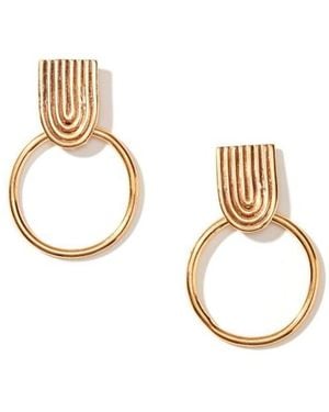 Nectar Nectar New York Round Dangle Earrings - Metallic