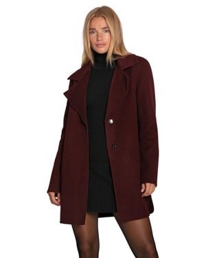Belle & Bloom Ex-boyfriend Wool Blend Oversized Jacket - Purple