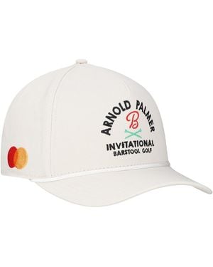 Barstool Golf And Arnold Palmer Invitational Adjustable Rope Hat - White