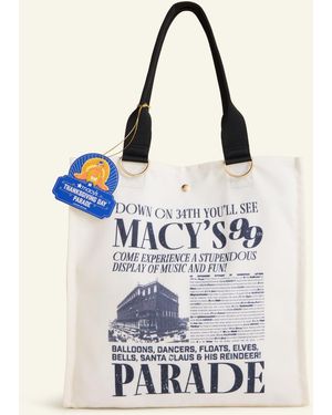 Macy's Thanksgiving Day Parade 2025 Canvas Tote - White