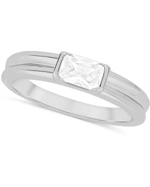And Now This Cubic Zirconia Band Ring - White