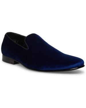 Steve Madden Laight Velvet Smoking Slipper - Blue