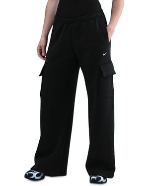 Nike Phoenix Fleece Cargo Sweatpants - Black
