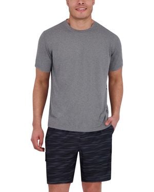Spyder Short Sleeve Drop Needle Crewneck Swim Shirt - Gray